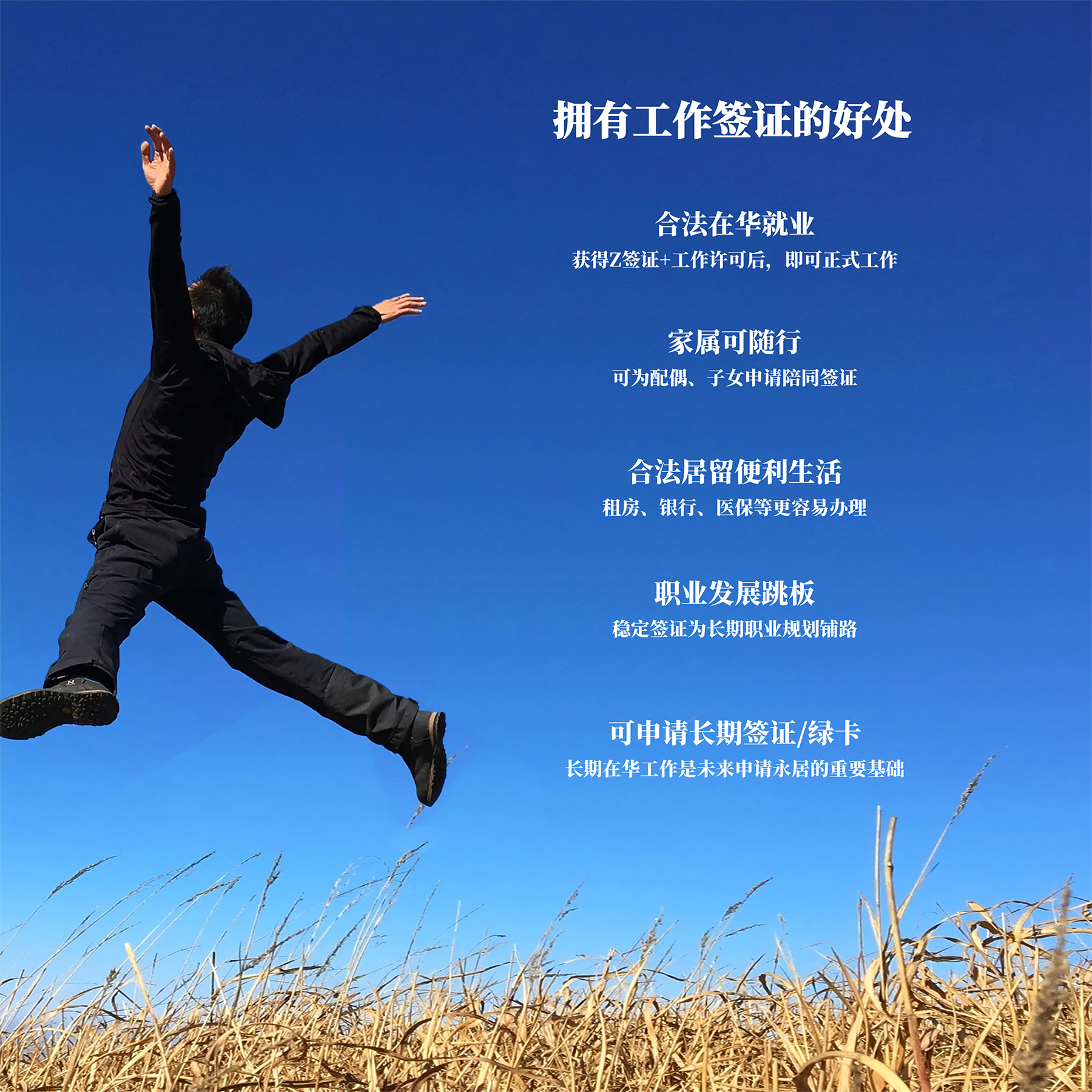 拥有工作签证的好处